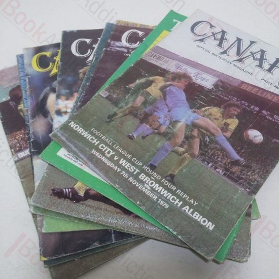 Picture of A Selection of 'Canary', the Official Matchday Magazine of Norwich City Football Club from 1979 (Eight Volumes)