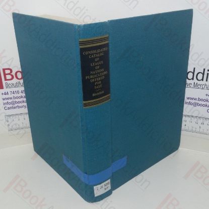 Picture of Consolidated Catalog of League of Nations Publications Offered for Sale