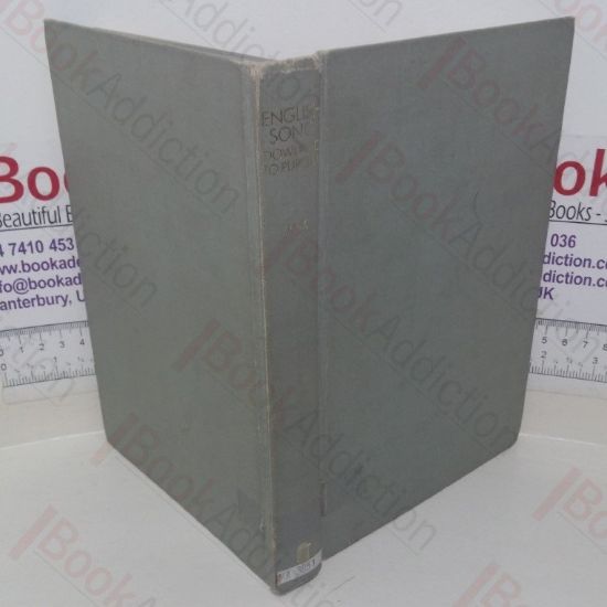 Picture of English Song: Dowland to Purcell