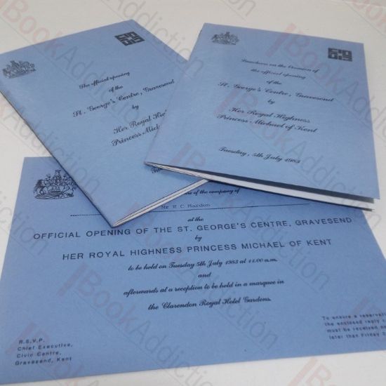Picture of Booklets etc relating to the Opening of St George's Centre, Gravesend, on 5th July 1983 by Princess Michael of Kent