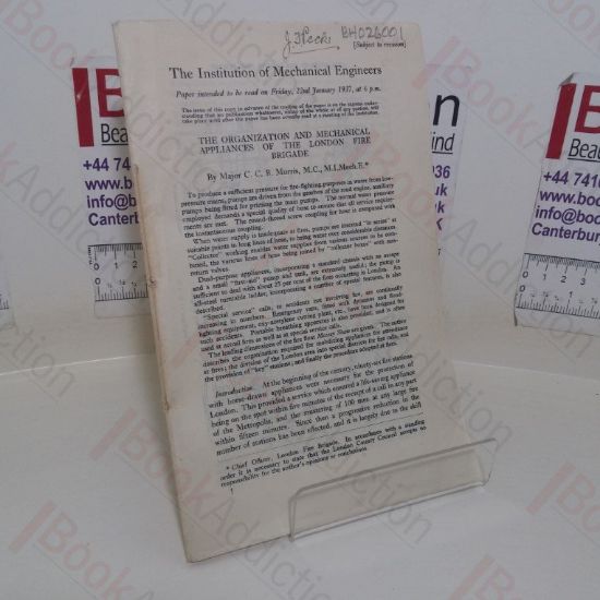 Picture of The Organisation and Mechanical Appliances of the London Fire Brigade