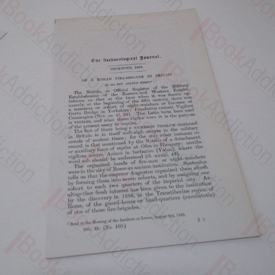 Picture of The Roman Fire Brigade in Britain (The Archaeological Journal, December 1883)