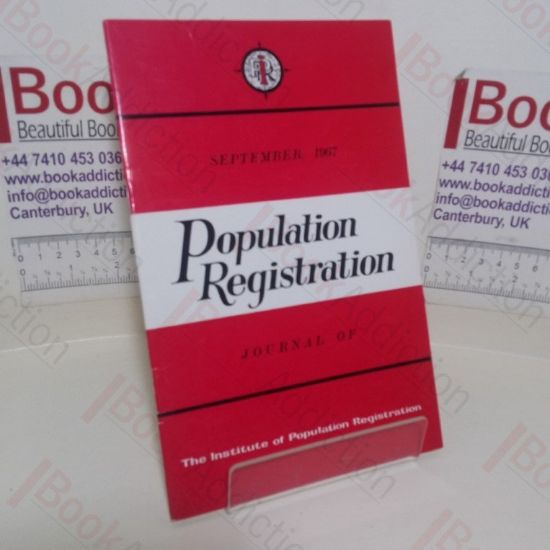 Picture of A History of the Registration of Births, Deaths and Marriages in England and Wales (Population Registration, Volume 5, No. 3, September 1967)