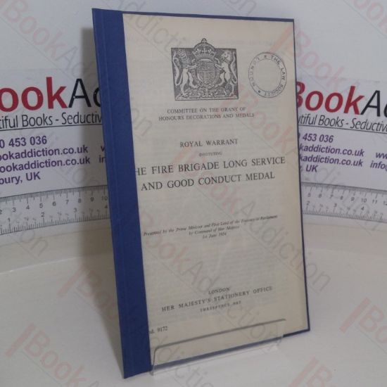 Picture of Royal Warrant Instituting the Fire Brigade Long Service and Good Conduct Medal (Cmnd 1972)