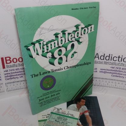 Picture of Wimbledon 1982 Official Souvenir Programme: Monday 21st June, First Day (Three autographs on front)