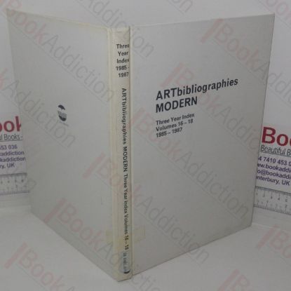 Picture of ArtBibliographies MODERN, Three Year Index [to] Volumes 16-18, 1985 to 1987
