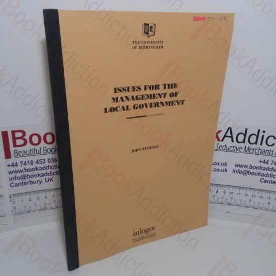 Picture of Issues for the Management of Local Government