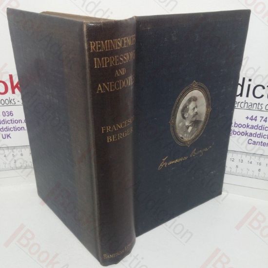 Picture of Reminiscences Impressions and Anecdotes