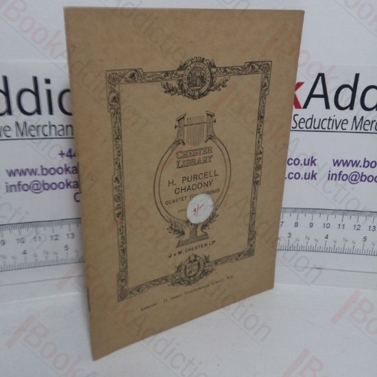 Picture of H Purcell Chacony Quartet for Strings (Chester Library)