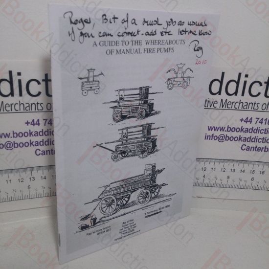 Picture of A Guide to the Whereabouts of Manual Fire Pumps (Signed and Inscribed)
