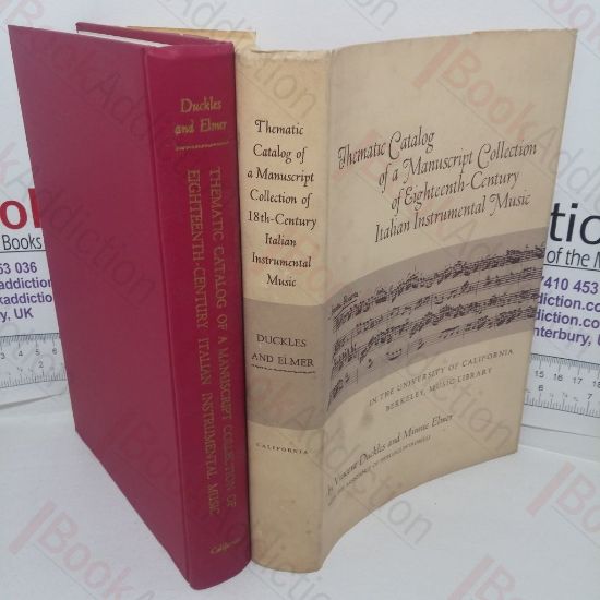 Picture of Thematic Catalog of a Manuscript Collection of Eighteenth-century Italian Instrumental Music in the University of California, Berkeley Music Library