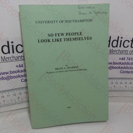 Picture of So Few People Look Like Themselves: An Inaugural Lecture