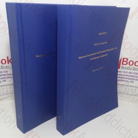 Picture of Maternal Investment and Postnatal Depression - An Evolutionary Approach  (volumes I & II)