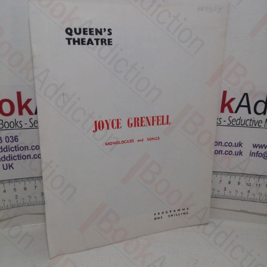 Picture of Joyce Grenfell: Monologues and Songs (Theatre Programme, Queen's Theatre, London, March 1965)