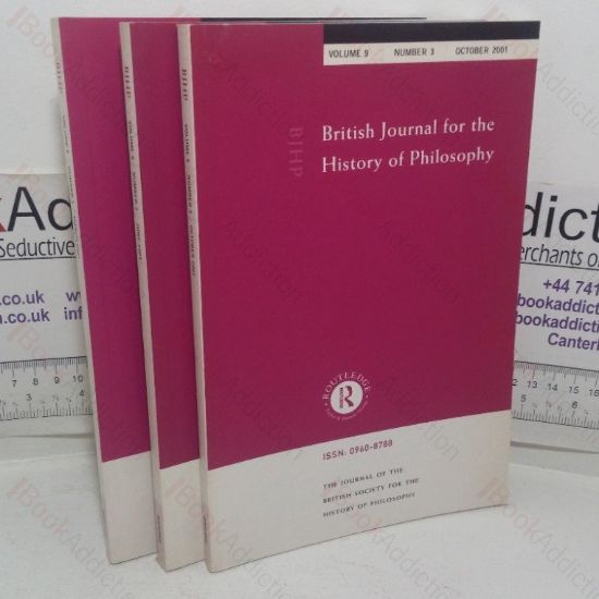 Picture of British Journal for the History of Philosophy (Volume 9, Nos. 1-3, 2001)