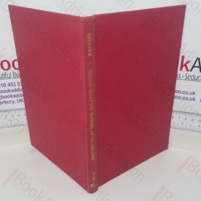 Picture of Factors to Determine Relative Shares: The Case of India (I D E Occasional Papers Series, No. 5)