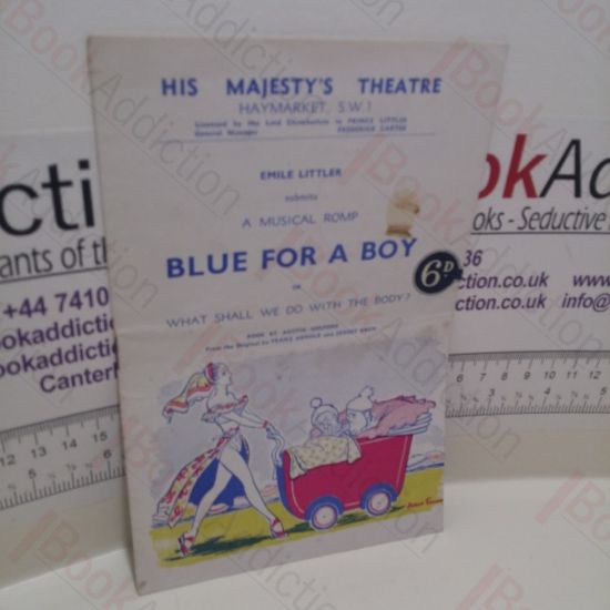 Picture of Blue for a Boy or What Shall We Do with the Body? His Majesty's Theatre Haymarket Theatre Programme