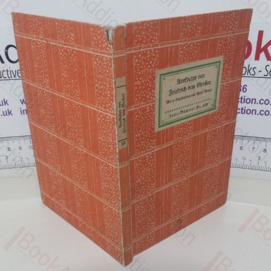 Picture of Anecdoten von Friedrich dem Grosen (Insel-BÃ¼cherei Nr. 159)