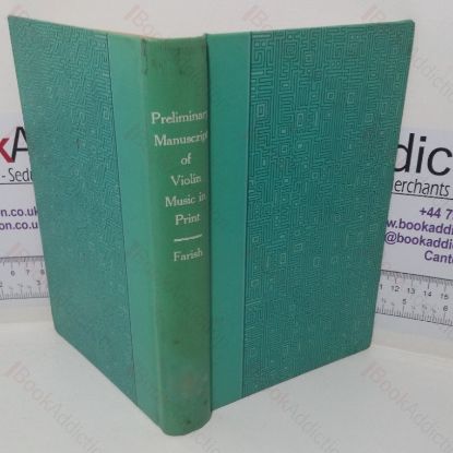 Picture of Preliminary Manuscript of Violin Music in Print