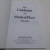 Picture of The Catalogue of Musical Plays, 2006-2008