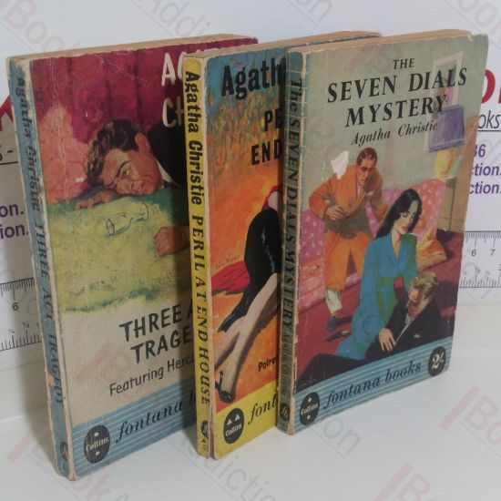 Picture of The Seven Dials Mystery; Three Act Tragedyy; Peril at End House (Three vintage Agatha Christie Paperbacls)