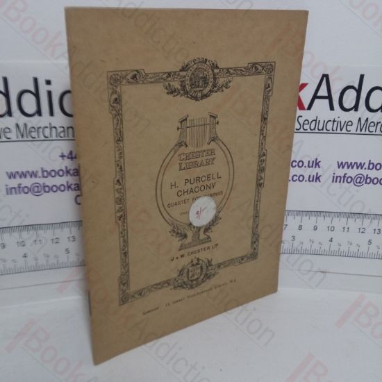 Picture of H Purcell Chacony Quartet for Strings (Chester Library)