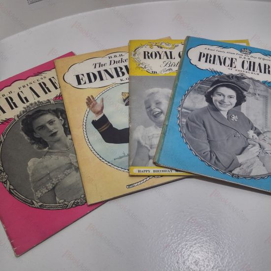 Picture of HRH The Duke of Edinburgh; HRH Princess Margaret; The Royal Children's Birthday Book : Happy Memories of Prince Charles and Princess Anne; A Royal Family Album from the Days of Queen Victoria to HRH Prince Charles of Ediburgh (4 volumes)