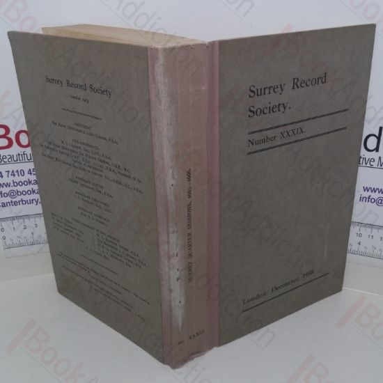 Picture of Surrey Quarter Sessions Records, Order Book and Sessions Rolls, Easter 1663 to Epiphany 1666, (No XXXIX, Vol XVI)