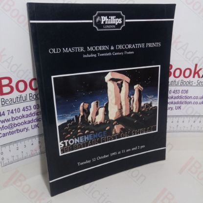 Picture of Old Master, Modern and Decorative Prints Including Twentieth Century Posters (Auction Catalogue, Phillips, 12 October 1993)