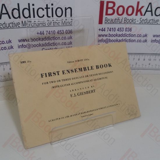 Picture of First Ensemble Book for Two or Three Descant or Tenor Recorders, With Guitar Accompaniment Ad Libitum