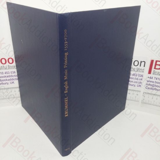 Picture of English Music Printing, 1553-1700