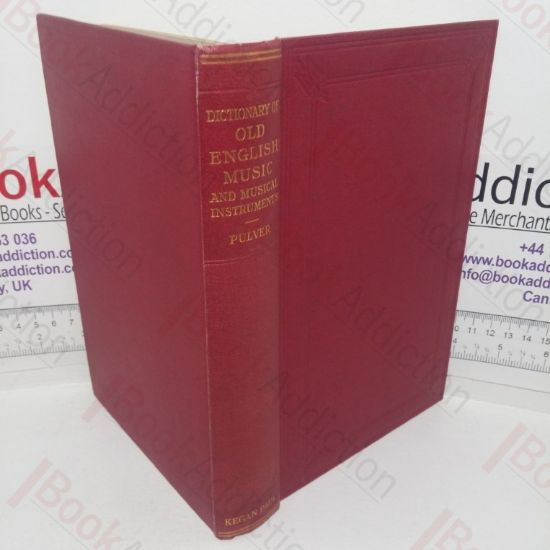 Picture of A Dictionary of Old English Music and Musical Instruments