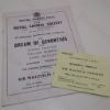 Picture of Sir Malcolm Sargent Memorial Service Westminster Abbey Ticket, 27 October 1967 and Dream of Gerontius Programme, 2 March 1960