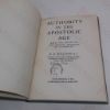 Picture of Authority in the Apostolic Age: With Two Essays on the Modern Problem of Authority