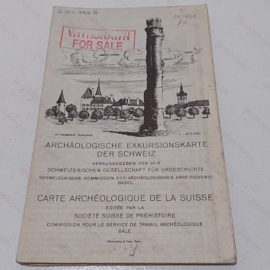 Picture of Carte Archeologique De La Suisse [Archeological Excursion Map of Switzerland]