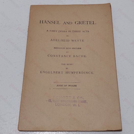 Picture of Hansel and Gretel : A Fairy Opera in Three Acts (Book of Words)