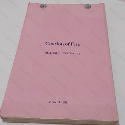 Picture of Chariots of Fire Original Dialogue Continuity Script