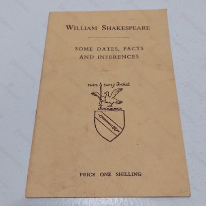 Picture of William Shakespeare : Some Dates, Facts and Inferences