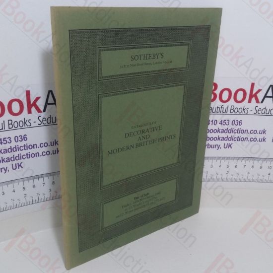 Picture of Catalogue of Decorative and Modern British Prints (Auction Catalogue, Sotheby's Auction, London, 14 Nov 1980)