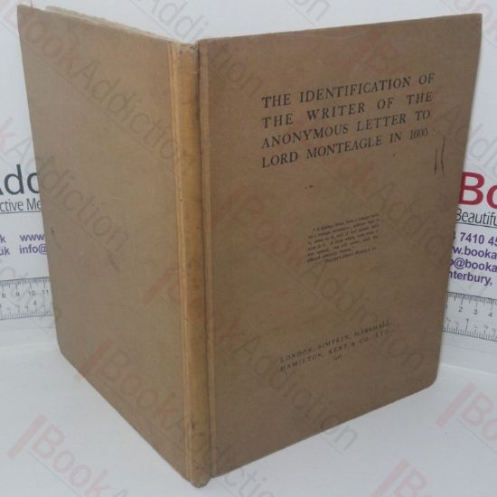 Picture of The Identification of the Writer of the Anonymous Letter to Lord Monteagle in 1605 (Signed and Inscribed)