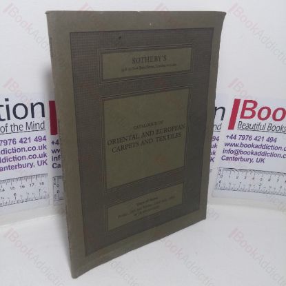 Picture of Catalogue of Oriental and European Carpets and Textiles (Sotheby's Auction Catalogue, London, UK, 15 July 1983 - 22 July 1983)