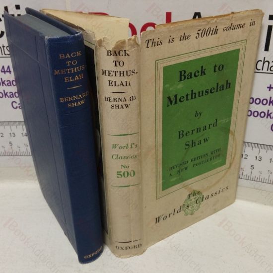 Picture of Back to Methuselah: A Methuselah Pentateuch (The World's Classics series, No. 500)