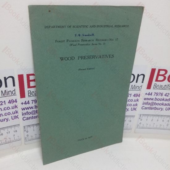 Picture of Department of Scientific and Industrial Research: Wood Preserves (Forest Products Research Records, No. 17)