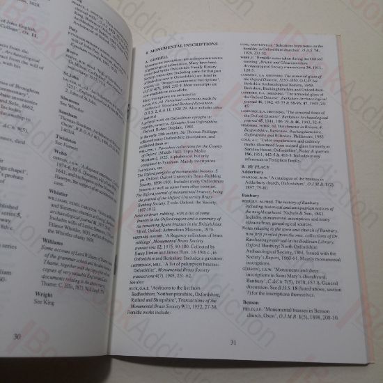 Picture of Oxfordshire: A Genealogical Bibliography