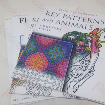 Picture of Collection of Celtic Art Design Source and Workbooks:  Key Patterns and Animals; Knotwork and Spirals; Celtic Borders and Motifs; Floral Borders and Motifs (Four Volumes)