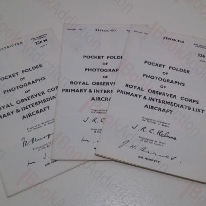 Picture of Pocket Folder of Photographs of Royal Observer Corps Primary and Intermediate List Aircraft, Issues 1, 2 and 3 (Air Ministry Pamphlets)