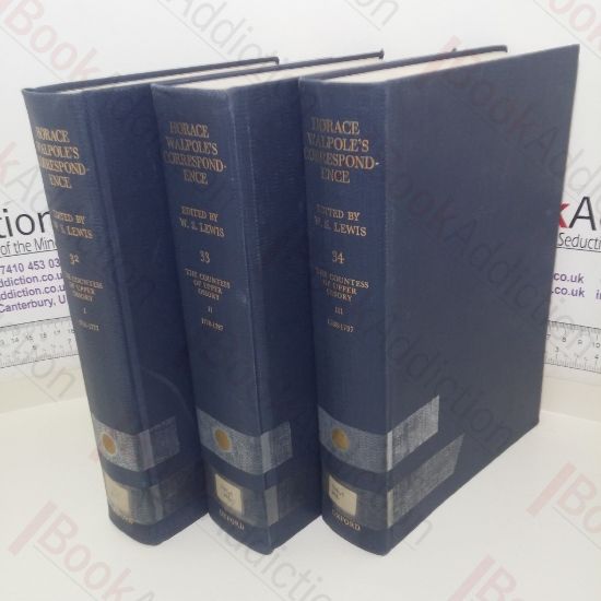 Picture of Horace Walpole's Correspondence with the Countess of Upper Ossory (The Yale Edition of Horace Walpole's Correspondence, Volumes 32, 33 and 34) (Three Volumes)