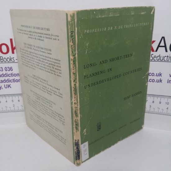 Picture of Long- and Short-tTerm Planning in Underdeveloped Countries (Prefessor Dr F De Vries Lectures)