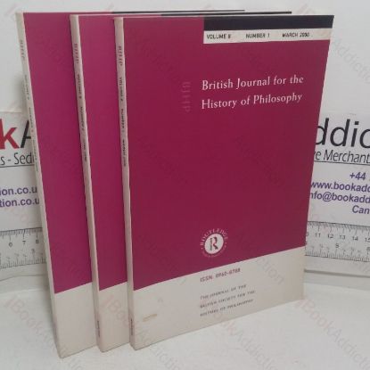 Picture of British Journal for the History of Philosophy (Volume 8, Nos. 1-3, 2000)