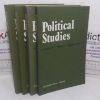 Picture of Political Studies, Volume XXV, 1977 (Journal of the Political Studies Association) (4 issues)